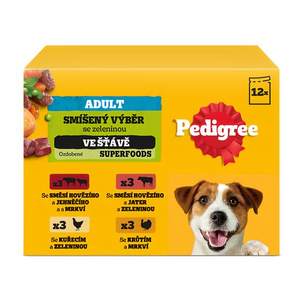 Pedigree kompletní krmivo pro dospělé psy 12 x100g
