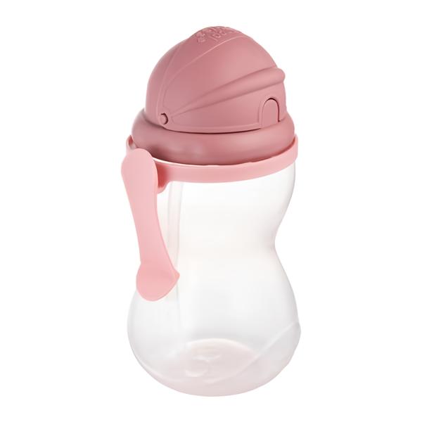 Canpol babies Láhev sportovní se slámkou, růžová