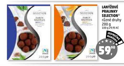 LANÝŽOVÉ PRALINKY SELECTION, 200 g