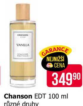 Chanson EDT 100 ml různé druhy 