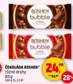 ČOKOLÁDA ROSHEN, 80 g