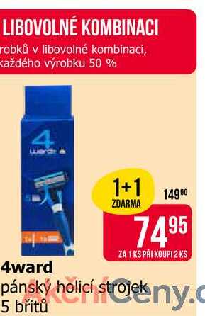 4ward pánský holicí strojek 5 břitů 