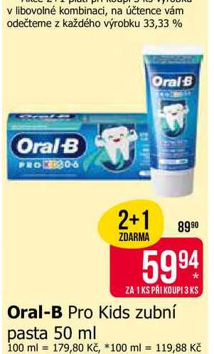 Oral-B Pro Kids zubní pasta 50 ml