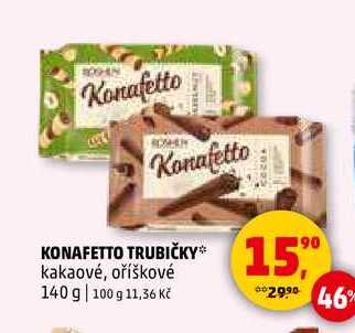 KONAFETTO TRUBIČKY, 140 g 