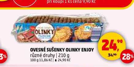 OVESNÉ SUŠENKY OLINKY ENJOY, 210 g 