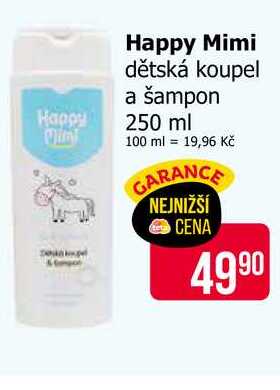 Happy Mimi dětská koupel a šampon 250 ml 