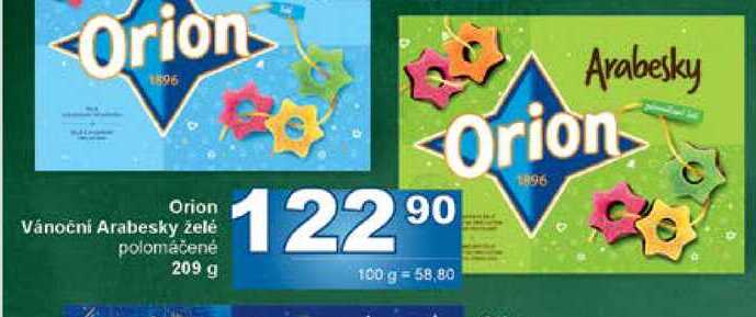 Orion Vánoční Arabesky želé polomáčené 209 g