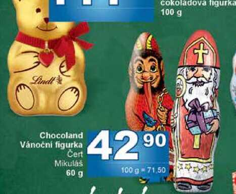 Chocoland Vánoční figurka 60g