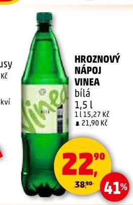HROZNOVÝ NÁPOJ VINEA, 1,5 l