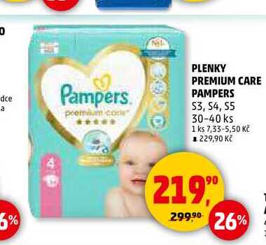 PLENKY PREMIUM CARE PAMPERS S3, S4, S5, 30-40 ks