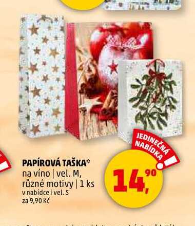 PAPÍROVÁ TAŠKA, 1 ks 