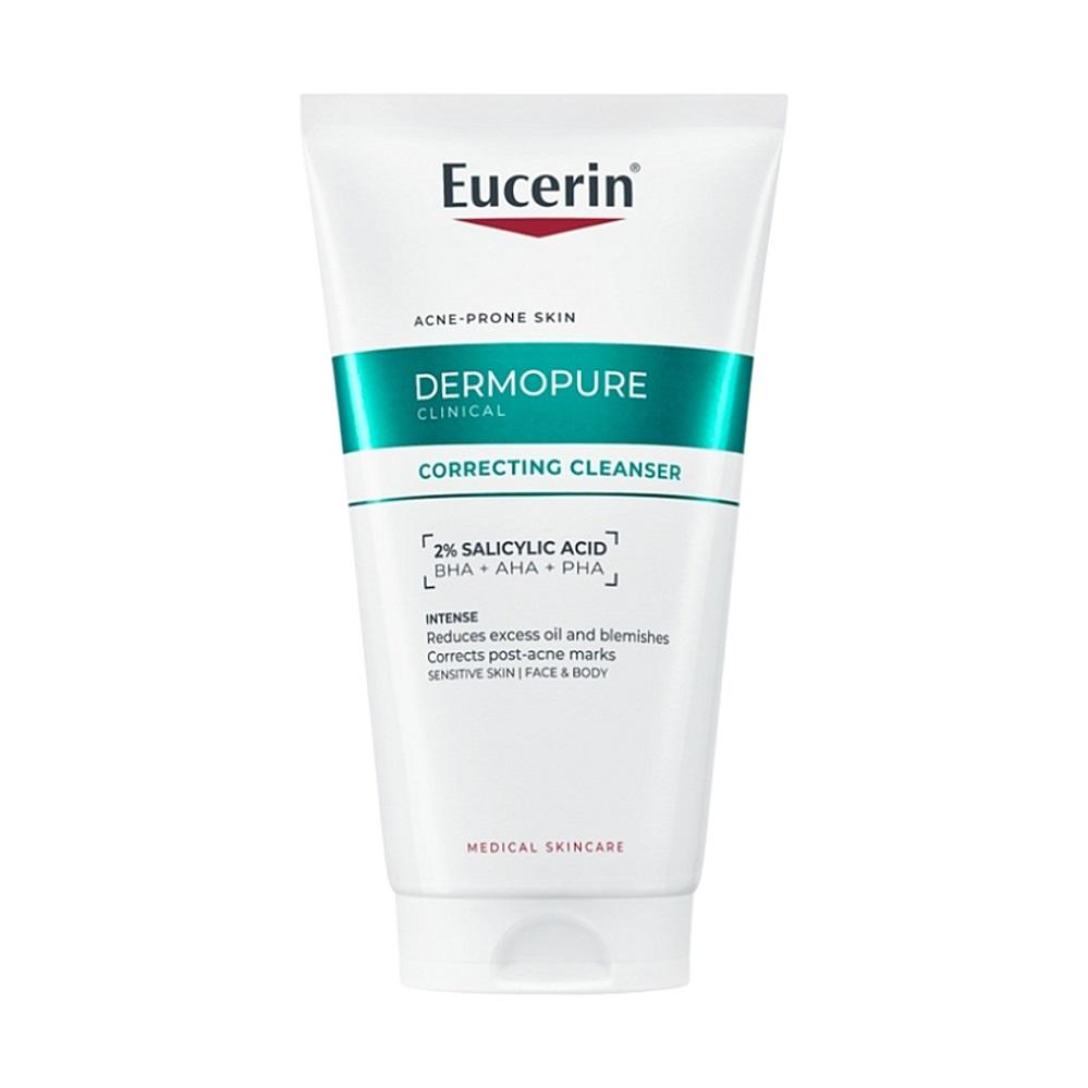 Eucerin DermoPure Clinical exfoliační čisticí gel na obličej a tělo 150ml