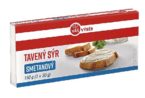 VÁŚ VÝBĚR Tavený sýr, 150 g