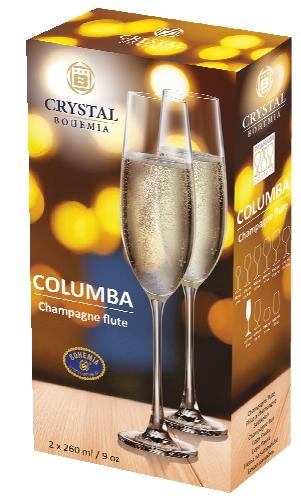 Sklenice na víno nebo šampaňské Columba, 1 KS