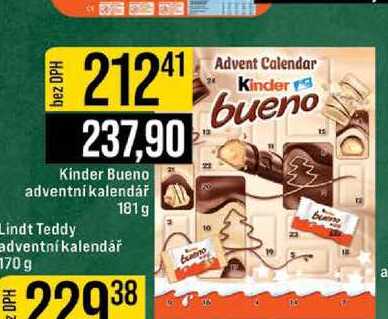 Kinder Bueno adventní kalendář 181g