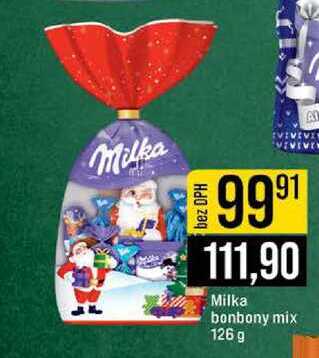 Milka bonbony mix 126 g
