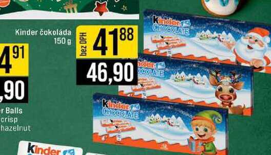 Kinder čokoláda 150g