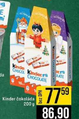 Kinder čokoláda 200 g