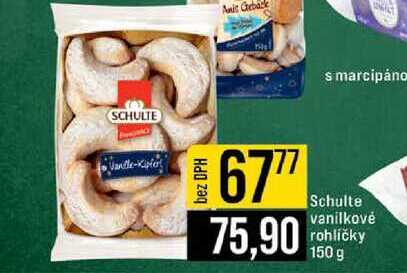 Schulte vanilkové rohlíčky 150 g 