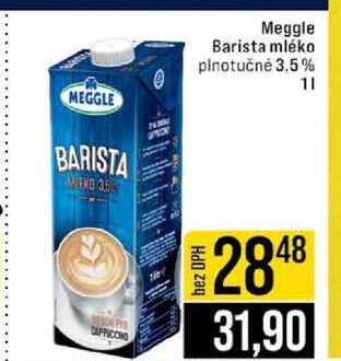 Meggle Barista mléko plnotučné 3.5% 1l