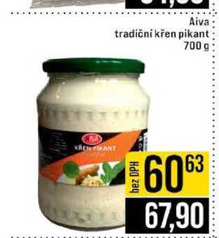Aiva tradiční křen pikant 700 g 