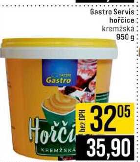 Gastro Servis hořčice kremžská 950 g
