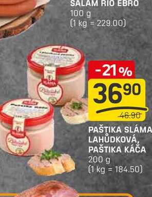 PAŠTIKA SLÁMA LAHŮDKOVÁ, PAŠTIKA KÁČA 200 g