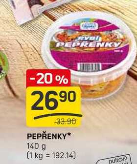 PEPŘENKY 140 g