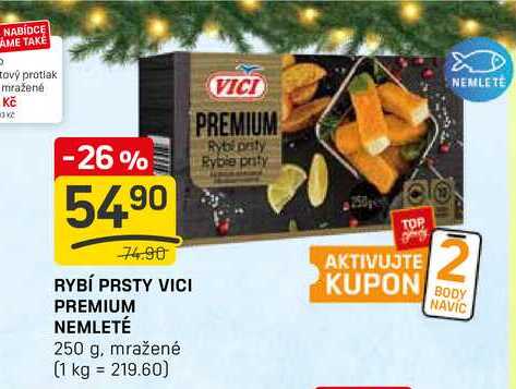 RYBÍ PRSTY VICI PREMIUM NEMLETÉ 250 g