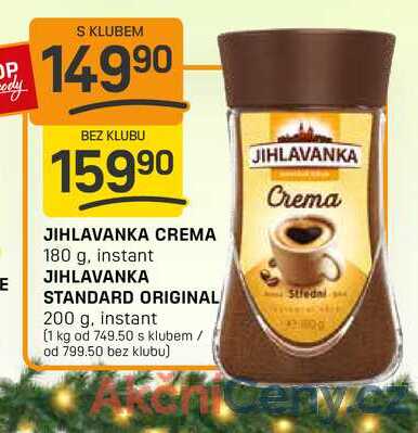 JIHLAVANKA STANDARD ORIGINAL 200 g, instant