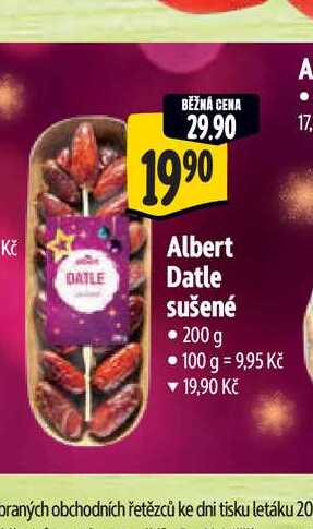  Albert Datle sušené  200 g 