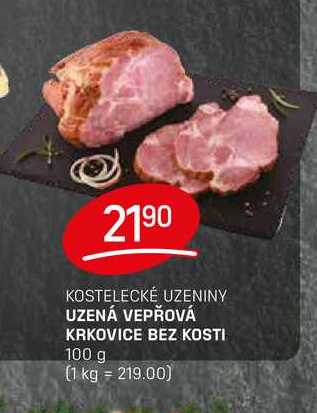 UZENÁ VEPŘOVÁ KRKOVICE BEZ KOSTI 100 g 