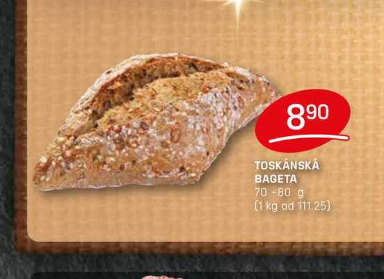 TOSKÁNSKÁ BAGETA 70-80 g