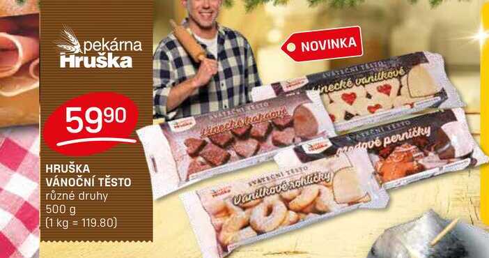 VÁNOČNÍ TĚSTO různé druhy 500 g