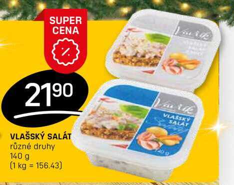 VLAŠSKÝ SALÁT různé druhy 140 g