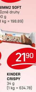 KINDER CRISPY 34 g