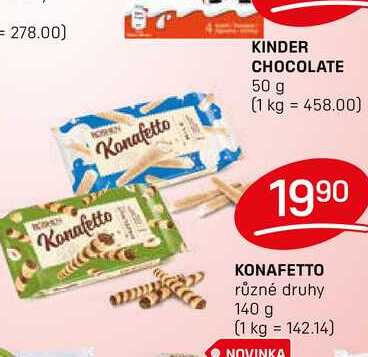 KONAFETTO různé druhy 140 g