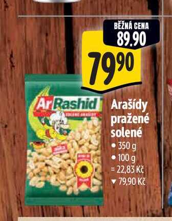   Arašídy pražené solené 350 g   