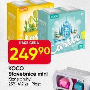 KOCO Stavebnice mini různé druhy 239-412 ks