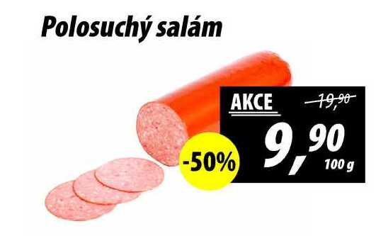 Polosuchý salám, 100 g 