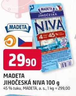 MADETA JIHOČESKÁ NIVA 100 g 45% tuku