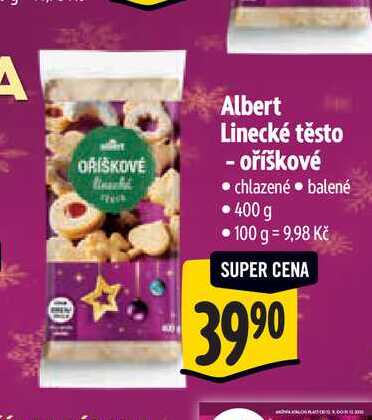  Albert Linecké těsto - oříškové  400 g