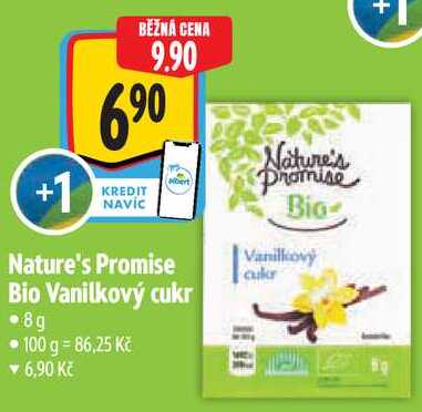 Nature's Promise Bio Vanilkový cukr, 8 g