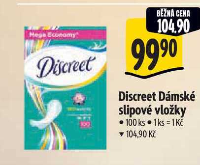 Discreet intimky 100 ks