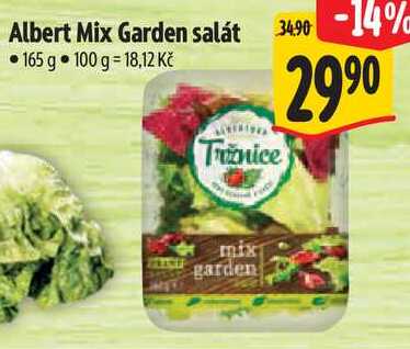 Albert Mix Garden salát, 165 g