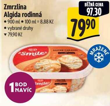 Zmrzlina Algida rodinná, 900 ml 