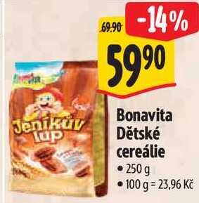 Bonavita Dětské cereálie, 250 g