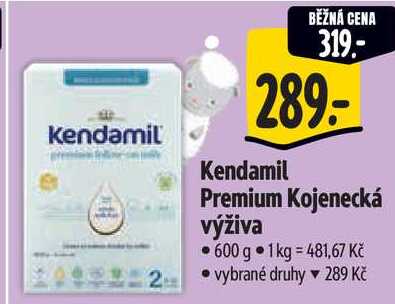 Kendamil Premium Kojenecká výživa, 600 g