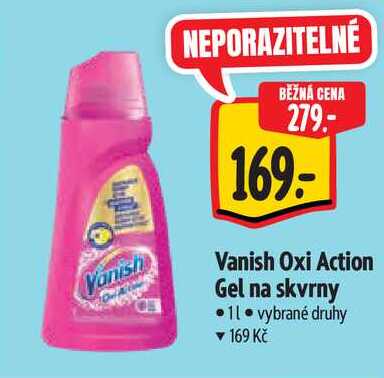 Vanish Oxi Action Gel na skvrny, 1 l