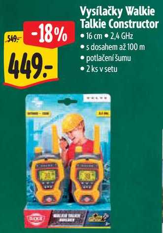 Vysílačky Walkie Talkie Constructor
